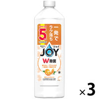 ジョイ W除菌 食器用洗剤 贅沢シトラスオレンジ 詰め替え 特大 670mL 1セット（3個）P&G