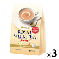 日東紅茶 ロイヤルミルクティーデカフェ 1セット（24本：8本入×3袋）