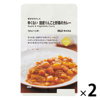 無印良品 素材を生かした 辛くない 国産りんごと野菜のカレー 180g（1人前） 1セット（2袋） 良品計画