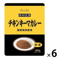 具材充実チキンキーマカレー 180g 国産鶏肉使用 1セット（6袋） エスビー食品 レトルト