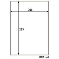 感染防止対策屋外用ラベル強粘再剥離Ａ４ KLPH862SK 5冊（直送品）