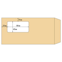 ヒサゴ 窓つき封筒A4三折用クラフト MF17 1袋(100枚)