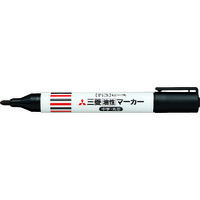 三菱鉛筆 uni 三菱鉛筆/ピースマーカー/中字丸芯/黒 A50E.24 1セット(10本) 792-3732（直送品）