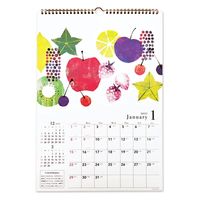 クローズ・ピン 2023年 Tomoko Hayashi 旬果 A3 壁掛 カレンダー CL95612 5冊（直送品）