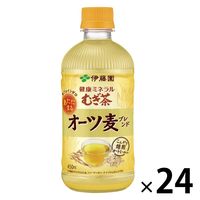 伊藤園 健康ミネラルむぎ茶 オーツ麦ブレンド 450ml ホット兼用 1箱（24本入）【カフェインゼロ】