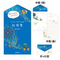 日本ホールマーク 一筆箋 封筒箋　ミュージカルパレ 809591 6冊（直送品）