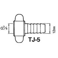 アネスト岩田 塗料ホース継手 TJ-5 1個（直送品）