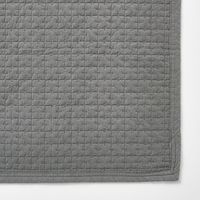 無印良品 洗いざらしの綿キルティングラグ 100×195cm グレー 良品計画