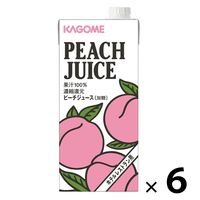 【紙パック】カゴメ ホテルレストラン用 ピーチジュース 1L1箱（6本入）