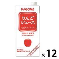 【紙パック】カゴメ ホテルレストラン用 りんごジュース 1L 1セット（12本）