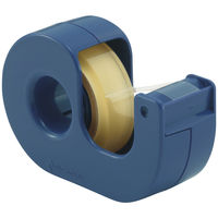 ニチバン セロテープ 小巻カッターつき まっすぐ切れるタイプ ブルー 幅12mm×11m CT-12DCB　1セット（5個）
