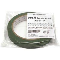 カモ井加工紙 mt Large Core 幅15mm×長さ30ｍ マットオリーブグリーン マスキングテープ MT01L030 1セット（5個）