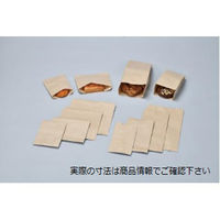 福助工業 惣菜袋　ニュー耐油耐水紙袋 平袋 未晒F-大　3000枚(500×6) 0201464（直送品）