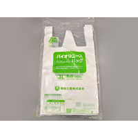 福助工業 レジ袋　バイオリユースバッグ 3L　1000枚(100×10) 0362409（直送品）
