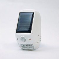 屋外用ソーラー式LEDセンサーライト NL57WH ヤザワコーポレーション（直送品）