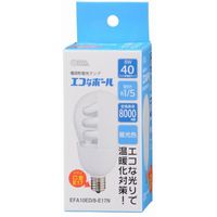 オーム電機 エコなボール 電球形蛍光灯 E17 40W相当 昼光色 EFA10ED/8-E17N 1個