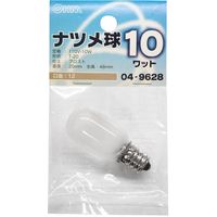 オーム電機 ナツメ球E12 10Wフロスト LB-T0210-F（直送品）