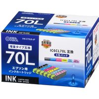 エプソン（EPSON）用 互換インク INK-E70LB-6P （IC6CL70L互換） 1パック（6色入）