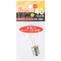 オーム電機 ミニクリプトン電球 E17 40W OHM LB-PS3740KJ