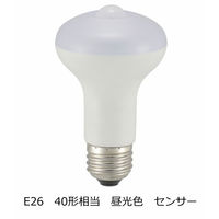 オーム電機 LED電球 レフ形 E26 40形相当 人感・明暗センサー LDR5 W/S