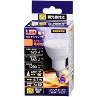 オーム電機 LED電球 ハロゲンランプ E11 電球色 6.7W 620lm LDR7L-W-E11/D 11 1個