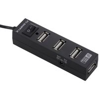 オーム電機 USBハブ 4ポート スイッチ付 ブラック PC-SH4PP1-K 1個