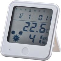 オーム電機 温湿度計 インフルエンザ熱中症計 インフルエンザ 熱中症対策 温度計 湿度計 TEM-300