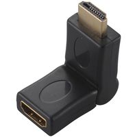 オーム電機 HDMI 変換プラグ 180度可動 VIS-P0306（直送品）