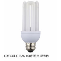 オーム電機 LED電球 D形 昼光色 全方向タイプ 発光管露出形 LDF