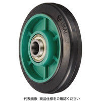 岐阜産研工業 PND型 樹脂製ポリブタジェンゴム車輪（ステンレスベアリング入） PND-100 1セット（2個）（直送品）
