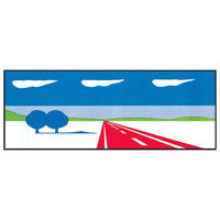 トーアン デザインシール6 標示板用シール 道路 31-656 1枚（直送品）