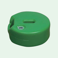 トーアン プラスチックフェンス用タンクベース 緑 33-417 1セット（2枚）（直送品）