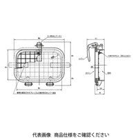 椿本バルクシステム ワンタッチ窓 基本形 網付タイプ（ボルト式） CMD-P2-GKN 1個（直送品）