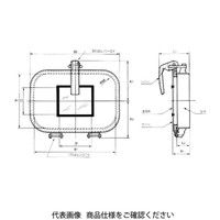 椿本バルクシステム ワンタッチ窓 ハイネック形 透明窓付タイプ CMD-P3-HTN 1個（直送品）