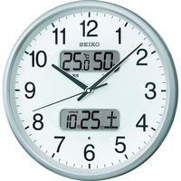 セイコータイムクリエーション 電波掛時計 スタンダード スタンダード（液晶表示つき） KX383S 1個