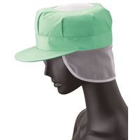 八角帽子（メッシュケープ付） 3L グリーン US-2654 サーヴォ（旧サンペックスイスト）（直送品）