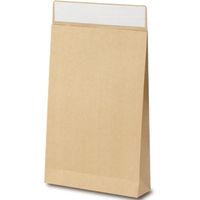 ベルベ 通販 梱包 フラップバッグ 宅配袋（茶無地）S 2537 1包：100枚（10×10）（直送品）