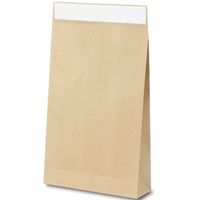 ベルベ 通販 梱包 フラップバッグ 宅配袋（茶無地）M 2538 1包：100枚（10×10）（直送品）