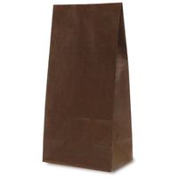 ベルベ 雑貨 食品 紙袋 角底袋 カラー（カカオ） 8号 2833 1包：1000枚（100×10）（直送品）