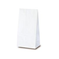 ベルベ 雑貨 食品 紙袋 角底袋 ホワイト 6号 3306 1包：2000枚（100×20）（直送品）