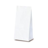 ベルベ 雑貨 食品 紙袋 角底袋 ホワイト 8号 3308 1包：2000枚（100×20）（直送品）