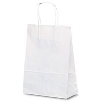 ベルベ 紙袋 1317 自動紐手提袋 T-3 白無地 1317 1包：200枚（25×8）（直送品）