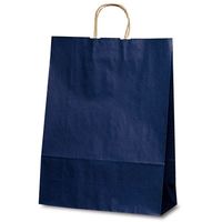 ベルベ 紙袋 1449 自動紐手提袋 T-12 カラー（紺） 1449 1包：200枚（50×4）（直送品）