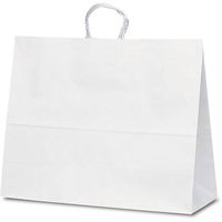 ベルベ 紙袋 自動紐手提袋 T-17 白無地 1748 1セット(100枚:50枚×2袋)