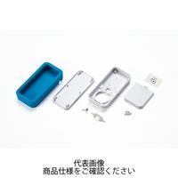 CSS型シリコンカバー付プラスチックケース ホワイト/ライトグレー CSS90ーOPーWL 1個 CSS90-OP-WL 1セット(6個)（直送品）