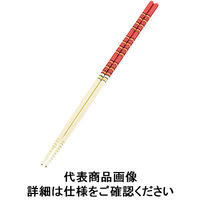 竹製 歌舞伎菜箸 赤39cm ASI2201 萬洋（取寄品）