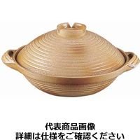 アルミ 電磁用手造り土鍋 楽鍋（新幸楽）30cm QDN1130 遠藤商事（取寄品）