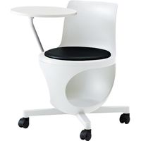 オカムラ e-chairタブレット付パッド付 ブラックベリー 602幅×663奥行×440座高×710高さ（mm） 9314AC F013（直送品）