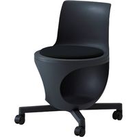 オカムラ e-chairタブレットなしパッド付 ブラックベリー 482幅×497奥行×440座高×710高さ（mm） 9314BA F013（直送品）