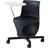 オカムラ e-chairタブレット付パッド付 ブラックベリー 602幅×663奥行×440座高×710高さ（mm） 9314BC F013（直送品）